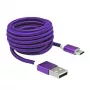 Sbox USB->Micro USB M/M 1 m USB-10315U luumunvioletti