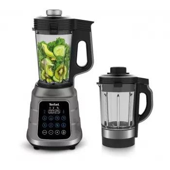 Pöytäblender Tefal BL985A31 — 1300 W, 1,75 l lasikannu + 2 l Tritan-kannu, Trip'Ax 6-teräinen ruostumaton terä, tyhjiösekoitustoiminto