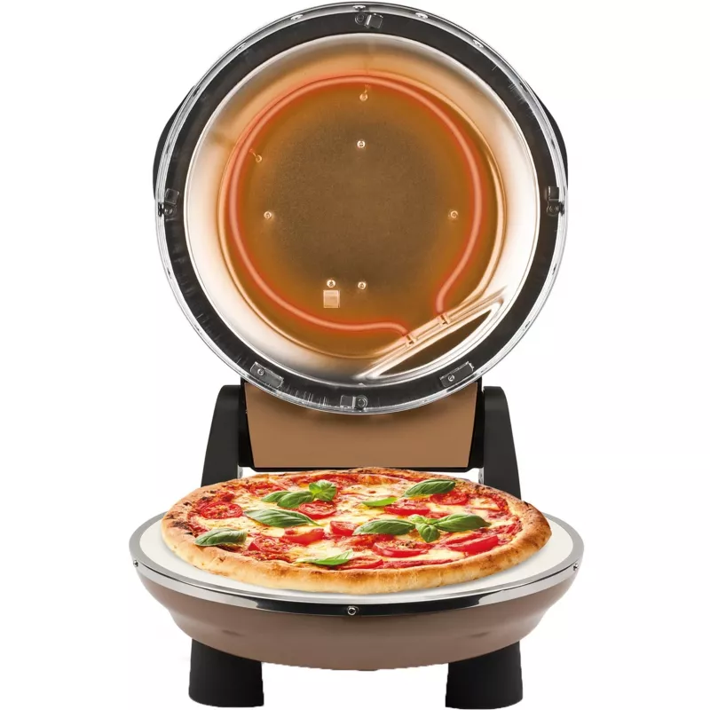 Pizzauuni Napoletana (kupari, 1 200 W, pizzat Ø 31 cm, 2 kiveä)