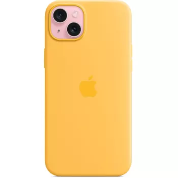 Silikonikuori Cover Apple iPhone 15 Plus MagSafe oranssi