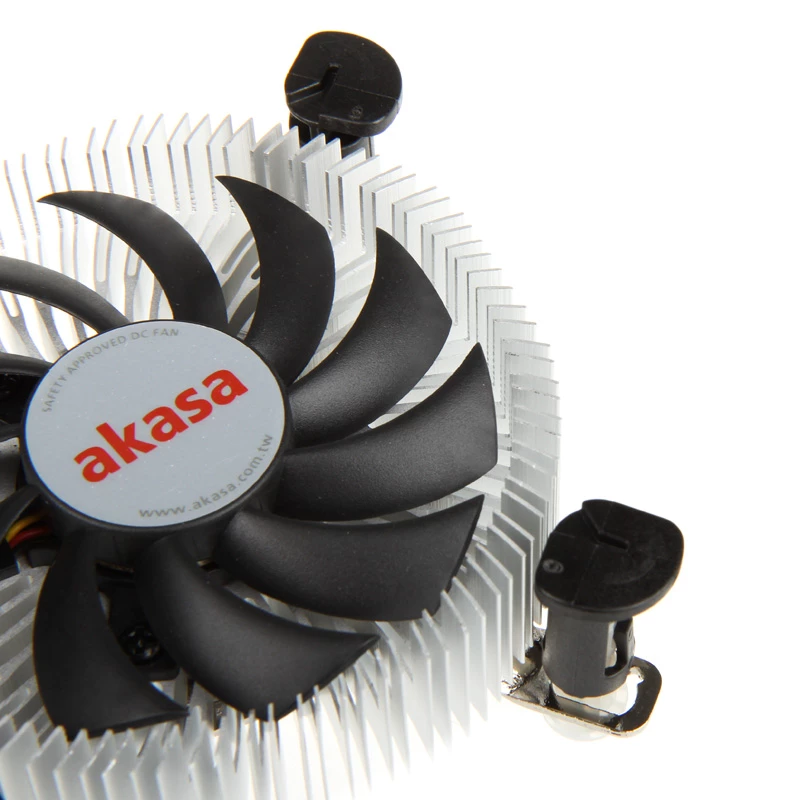 Akasa AK-CC7122BP01 matalaprofiilinen prosessorijäähdytin, LGA775/LGA1156/LGA1155, alumiini, 75 mm