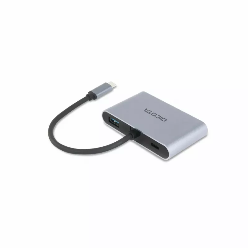 DICOTA D32064 telakointiasema tablet/älypuhelin/kannettava tietokone hopea