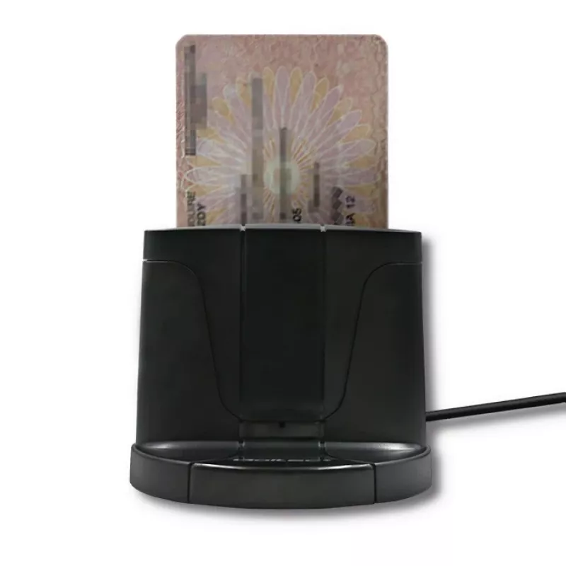 Älykortinlukija Qoltec 50632 USB 2.0 musta 1 m kaapeli