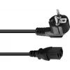Virtakaapeli Omnitronic kylmälaite pistoke 3×1,5 mm², 10 m, musta