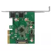 Delock PCI Express x4 -kortti 2 x ulkoisella USB 3.1 Gen 2 Type-A -liitännällä (90298)