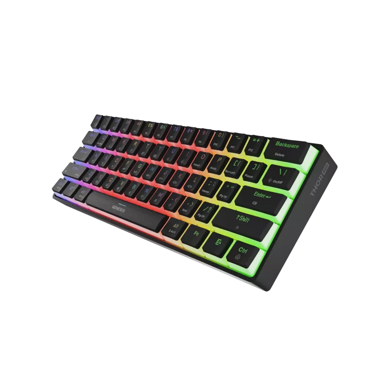 PELINÄPPÄIMISTÖ GENESIS THOR 660 G2 US MUSTA LANGATON RGB MEKAANINEN GATERON BROWN