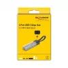 DELOCK USB 3.2 Gen 1 (3.1 Gen 1) 4-porttinen keskitin Type-A + Type-C -isännällä (5000 Mbit/s) musta/läpinäkyvä
