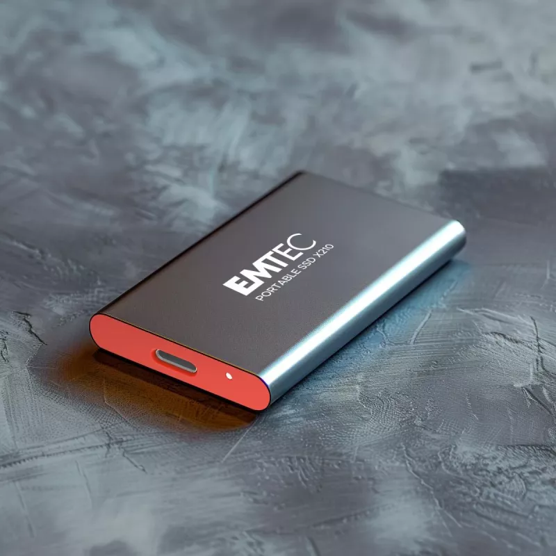 Emtec X210 ELITE 2 TB USB Type-C 3.2 Gen 2 (3.1 Gen 2) musta, punainen