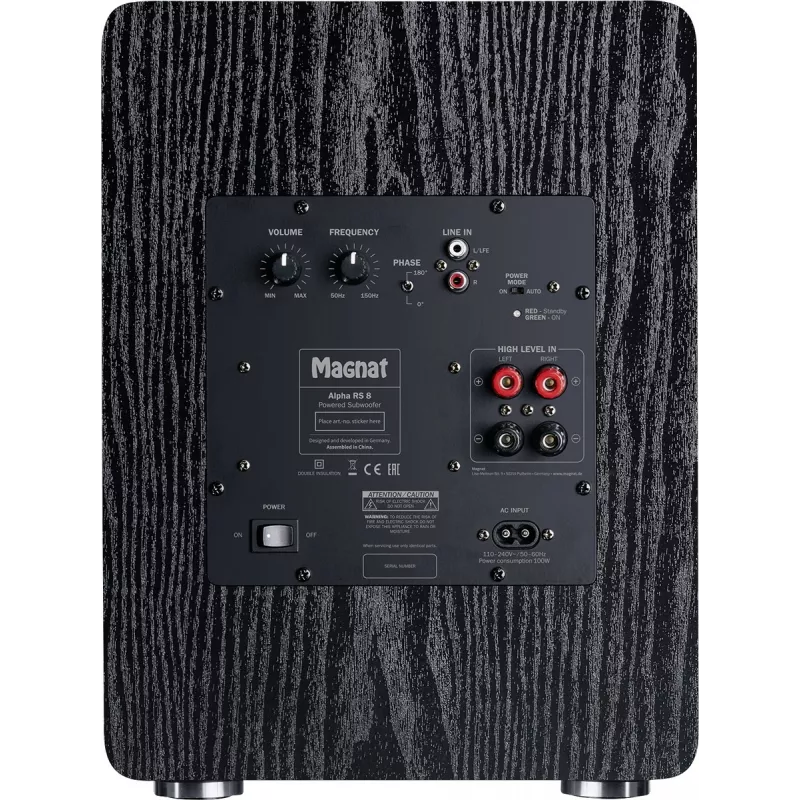 Magnat Alpha RS8 aktiivisubwoofer 80 W musta