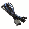 SilverStone PCI-8-pin - PCIe-6+2-pin kaapeli, 250 mm – musta/sininen
