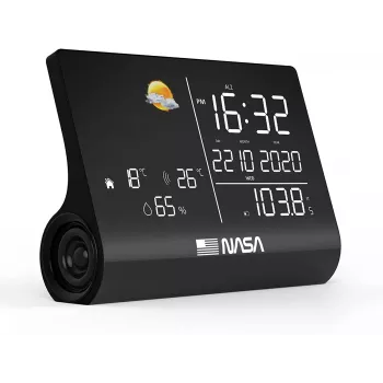 Nasa WSP1300 musta sääasema/kaiutin BT