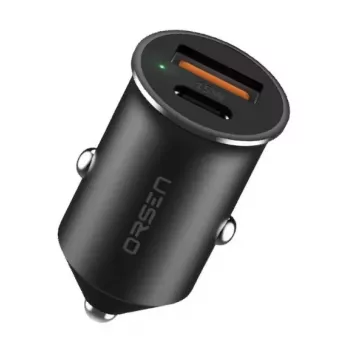 Autolaturi Orsen C8 45W — 45W USB-C PD -pikalataus, musta