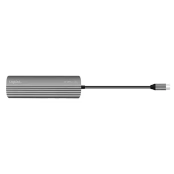 Erittäin ohut USB 3.2 -keskitin 2x USB-A, 8x USB-C, PD, 100W