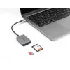 DeLOCK USB Type-C -kortinlukija alumiini SD Micro SD 5000 Mbit/s