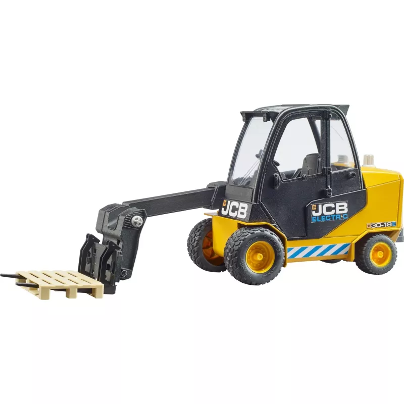 Trukki BRUDER JCB Teletruk lelu — ABS, suositeltu ikä 3+, musta ja keltainen