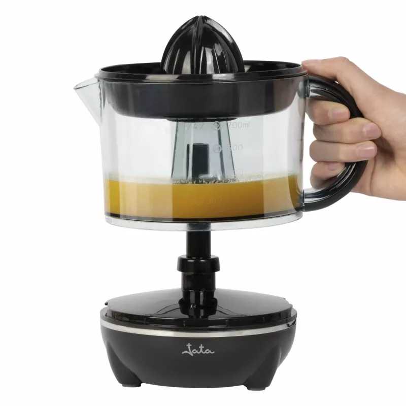 Jata JEEX1423 sähköinen sitruspuristin, 40 W, 0,7 l, kaksisuuntainen pyöriminen, musta