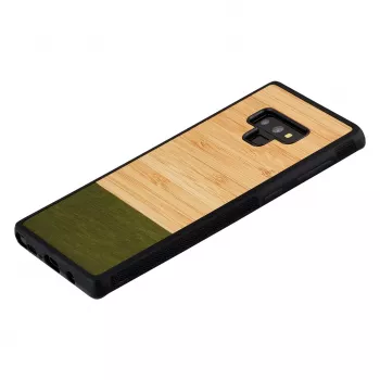 Man and wood -älypuhelinkotelo Samsung Galaxy Note 9:lle — bambumetsä musta