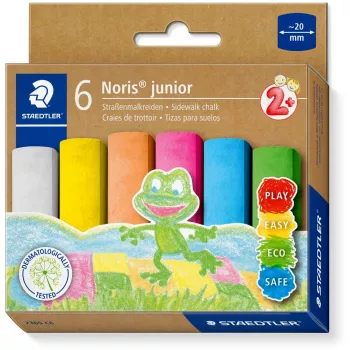 Katuliitukynä Staedtler 2365 C6 — Noris junior, lajitelma värejä, halkaisija 20 mm, 1 kpl