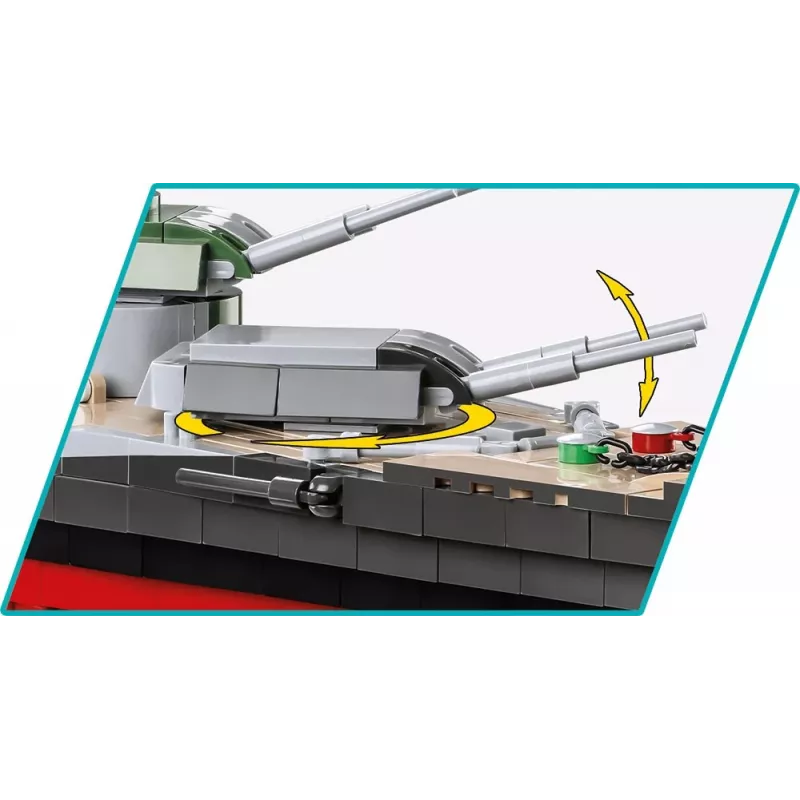 COBI 4839 Historical Collection taistelulaiva Tirpitz rakennuspalikkasarja, 2810 osaa, 1:300