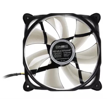 NoiseBlocker Multiframe M12-P 120 mm tietokoneen kotelotuuletin, 2000 kierr./min, 133 m³/h, 4,5 V, musta