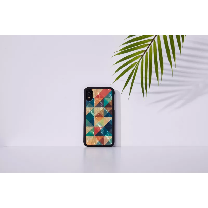 iKins älypuhelinkotelo iPhone XR — Mosaic musta suojakotelo