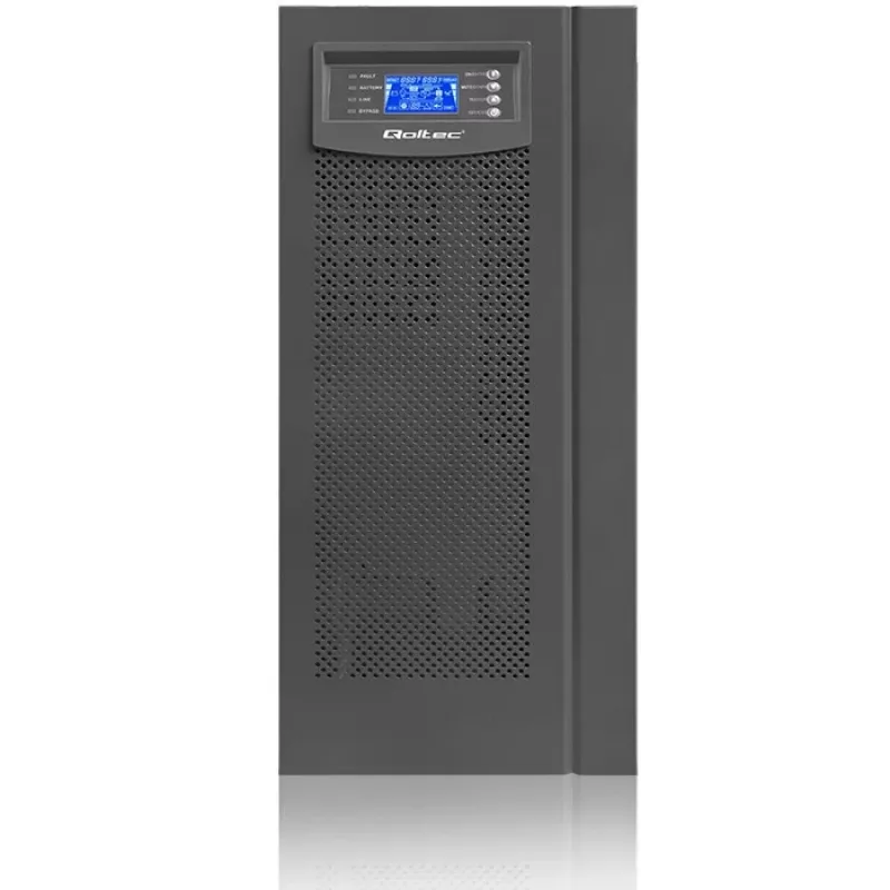 Qoltec 53982 On-line-UPS puhdas siniaalto, 6 kVA / 4,8 kW, LCD, USB
