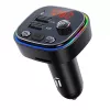FM-lähetin VAKOSS TC-B439K Bluetooth USB, 87,5–108 MHz, microSD/USB-toisto, 5V/3,1A lähtö, RGB-näyttö
