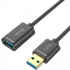UNITEK Y-C457GBK USB-kaapeli USB 3.2 Gen 1 (3.1 Gen 1) 1 m USB A musta