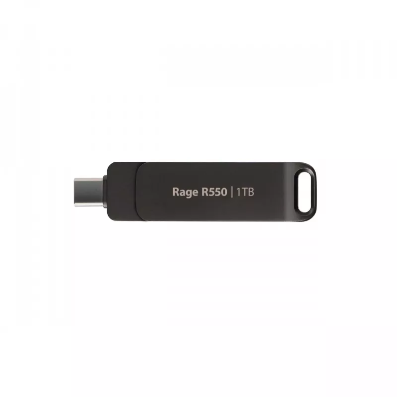 USB-muistitikku PATRIOT Rage R550 1TB 100 MB/S USB A+C Swivel Design (PE1TR550DSAD) musta