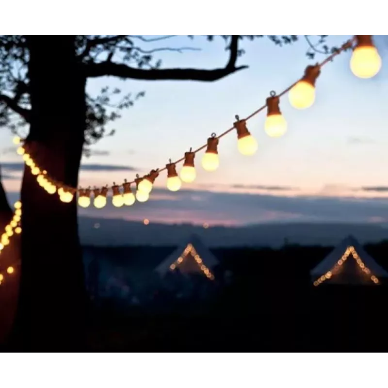 LED-valosarja puutarhaan STRING/E27 15M VS-613 Visional