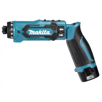 Akkuruuvinväännin/iskuruuvinväännin Makita DF012DSE 650, 200 musta, sininen