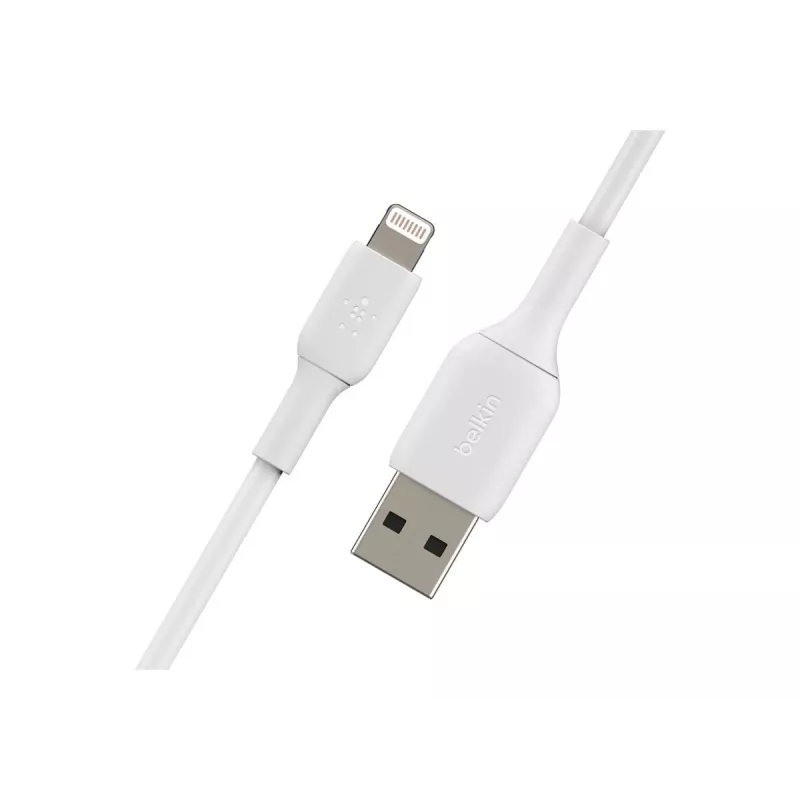 Belkin PVC USB-A - Lightning 2 m valkoinen