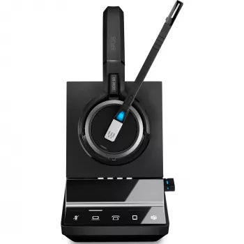 EPOS IMPACT SDW 5066T - headset-järjestelmä - On-Ear - DECT - langaton, johdollinen - musta - sertifioitu Microsoft Teamsille, optimoitu UC:lle (1001039)
