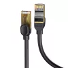 Baseus Ethernet RJ45, 10Gbps, 1 m verkkokaapeli (musta)