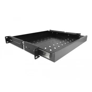 Delock - rack-liukuhylly - musta - 1U - 48,3 cm (19 inch)