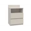 Yöpöytä Top e shop Malwa 2 laatikolla, 40×32×59 cm, kaschmir-viimeistely