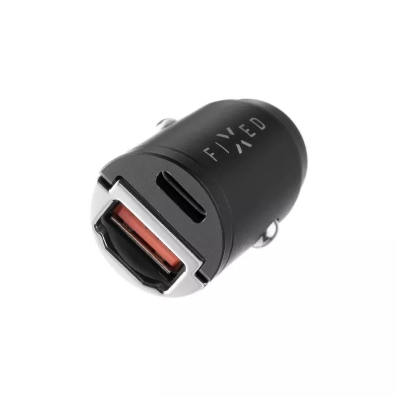 Autolaturi FIXED FIXCC30M-CU-BK 30W USB‑C ajoneuvon pistorasioihin