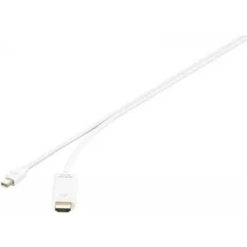 Renkforce RF-3697528 videokaapeliadapteri 1 m Mini DisplayPort HDMI valkoinen (RF-3697528)