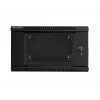Seinäkiinnitteinen räkki LANBERG WF02-6606-10B 6U 600x374,3x600 mm ruostumaton teräs musta