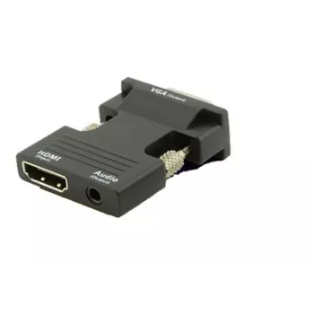 Microconnect HDMIVGAAUDIOB kaapelisovitin VGA (D-Sub) HDMI + audio musta