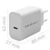 QOLTEC Super Quick PD -laturi 20W USB-C (5V/12V) – kannettava pikalaturi