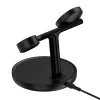 Baseus Swan 3-in-1 langaton magneettinen latausteline 20W musta universaali versio (sisältää: USB Type-C 3A 1m)