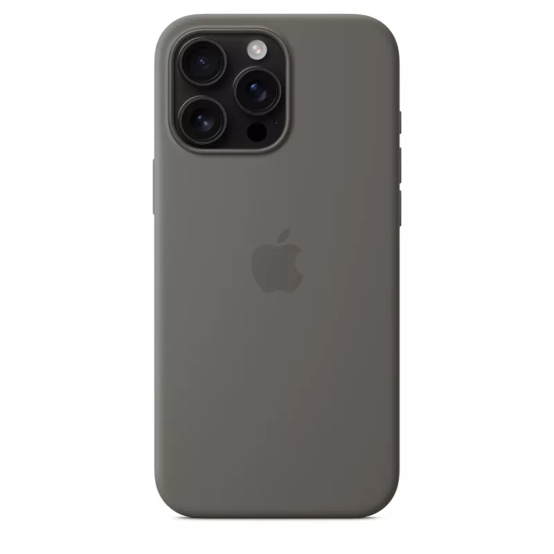 Silikonikuori MagSafe iPhone 16 Pro Max - kivinharmaa