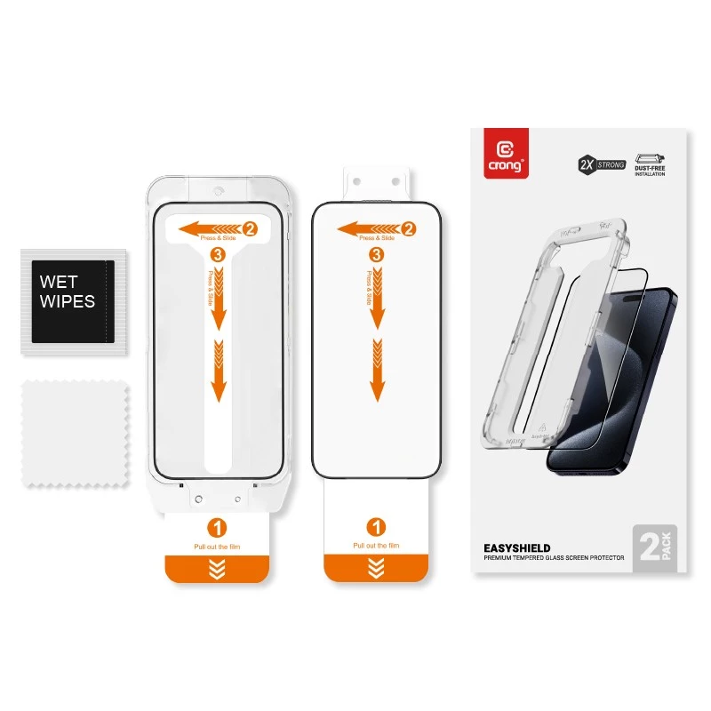 Karkaistu lasi iPhone 15 (2 kpl) EasyShiel