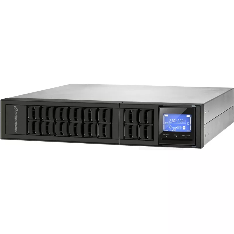 PowerWalker VFI 2000CRM LCD kaksoismuunnos (online) 2 kVA 1600 W 4 AC-lähtöä
