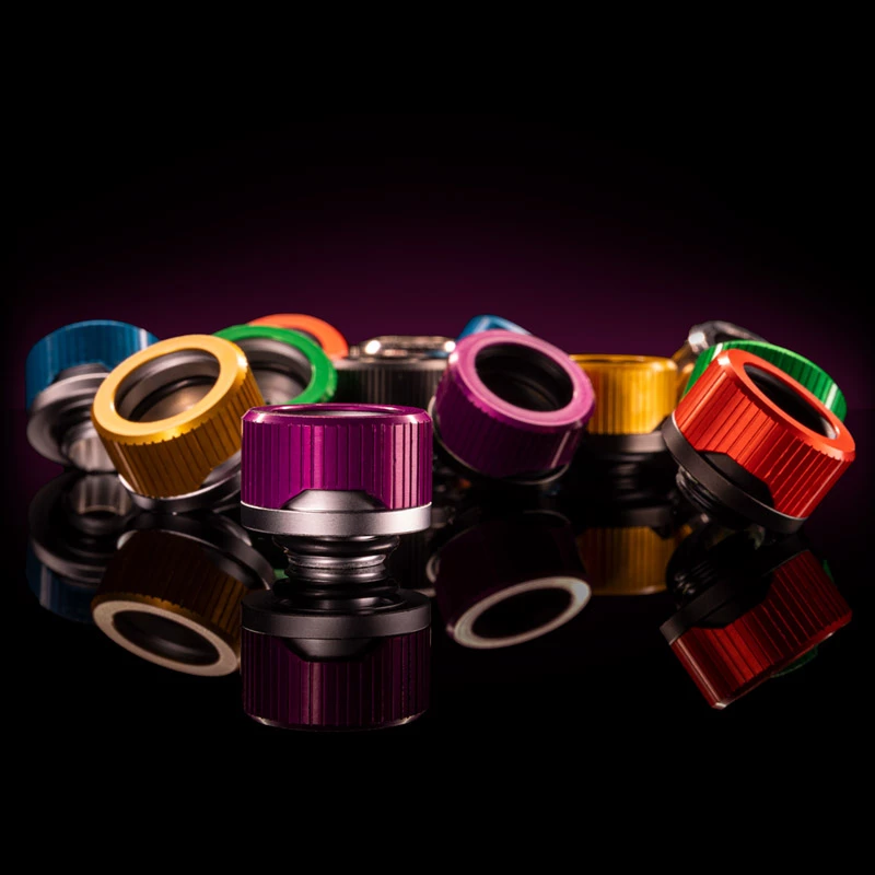 EK Water Blocks EK-Quantum Torque Puristusrenkaat STC 16, Violetti, 6 kpl:n pakkaus
