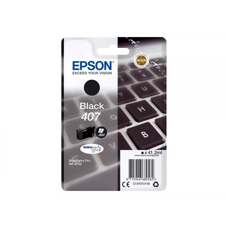 Epson WF-4745 mustekasetti 1 kpl alkuperäinen High (XL) Yield musta