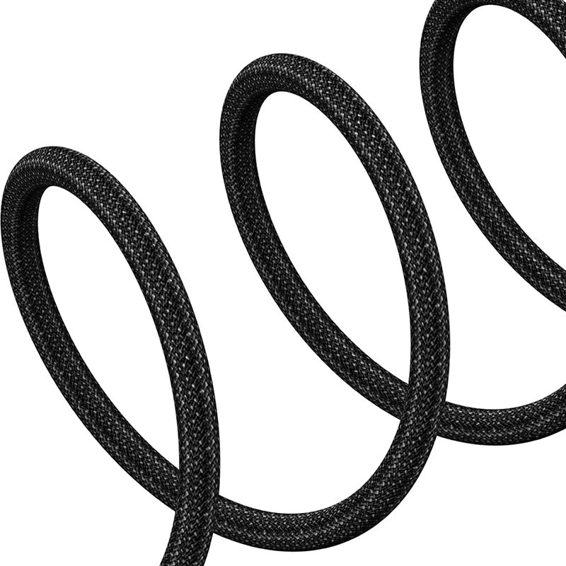 USB-A–USB-C-kaapeli Baseus Gem 1m 100W pikalataus, nailonipäällyste, musta