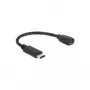 USB-kaapeli DeLOCK 65578 USB 2.0 0,15 m USB-C Micro-USB B musta