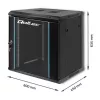 19 tuuman räkkikaappi QOLTEC 54464 12U 600x635x450 musta